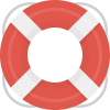White cross mark inside a red circle indicating an error or cancellation.